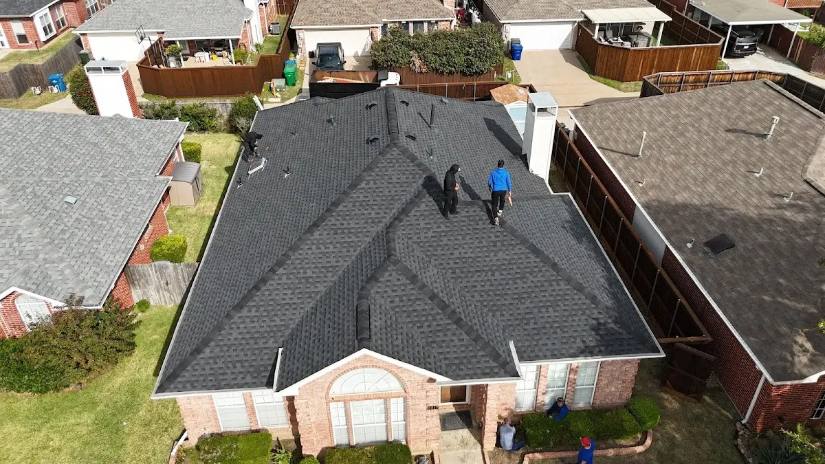 Commercial Roofing work in progress on a Fort Collins property
